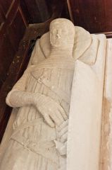Wimborne St Giles Church, Sir John de Plecy 14th century effigy