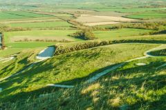 The White Horse from above