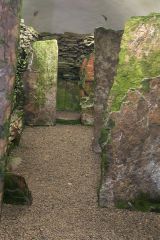 The central passage inside the tomb