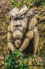 Garden sculpture by the Great Tower