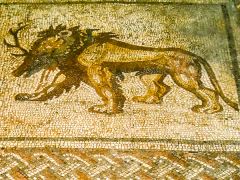 Mosaic of a mythological creature