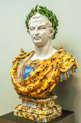 A Victorian ceramic bust