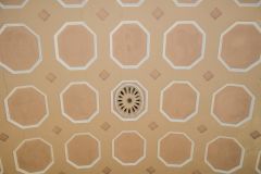 The coffered Georgian nave ceiling