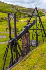 Wanlockhead Beam Engine, The Beam Engine from above on the roadside