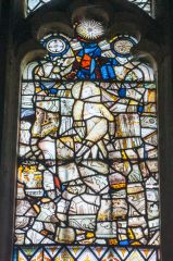 15th century stained glass, west window