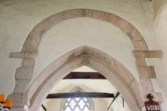 Saxon chancel arch (above)
