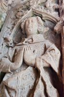 De la Mere tomb carving detail