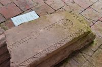 Welwick, St Mary's Church, 14th century coffin lid