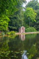 Neoclassical folly beside Temple Pool