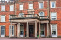 The main house entrance