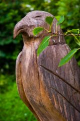 Carved animals are scattered around the cathedral