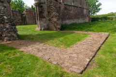 Foundations of the cloister entrance