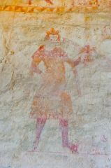 Wall painting of a king