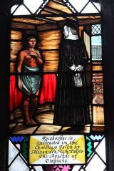 Pocahontas window detail (c) Richard Croft