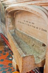 Winchcombe, St Peter's Church, Saxon stone coffin