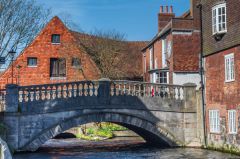 Winchester City Mill, City Mill and the River Itchen