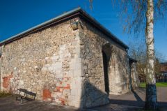 The gatehouse from the side