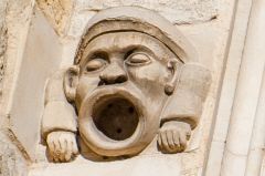 Westgate Museum, Grotesque carving on the north face