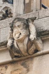 Grotesque carving, south wall 