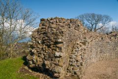 Ruined wall of the keep