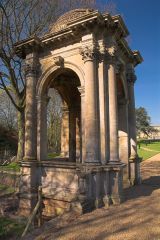 Stone temple in Witley Court gardens
