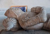 Wootton Wawen, St Peter's Church, Harewell effigy detail