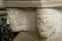 Wootton Wawen, St Peter's Church, Carved heads