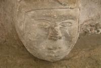 Wootton Wawen, St Peter's Church, Carved head 3