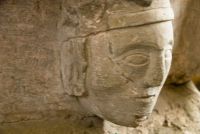 Wootton Wawen, St Peter's Church, Carved head 4