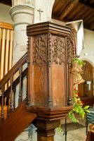 Wootton Wawen, St Peter's Church, 15th century pulpit