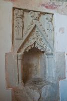 Wootton Wawen, St Peter's Church, 15th century piscina