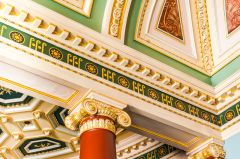 Worcester Guildhall, Detail of the Assembly Room decoration