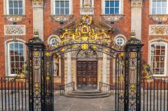 Worcester Guildhall, The ornate Guildhall entrance