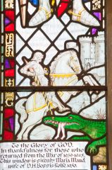 Stained glass memorial window