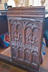 16th century pew end