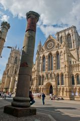 The Roman column and south entrance