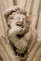 Chapter House grotesque carving