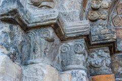 Norman doorway carved capitals