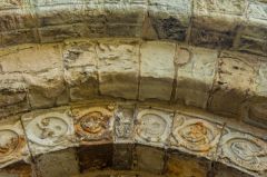 Carving on the doorway arch