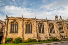 York, St Michael-le-Belfry, The south front from Deangate