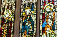 15th century glass in the east window