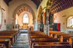 Llangors, St Paulinus Church, Looking down the nave