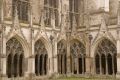 Canterbury Cathedral across the cloister garth