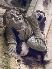Grotesque carving, St Mary's tower