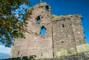 The ruined castle walls