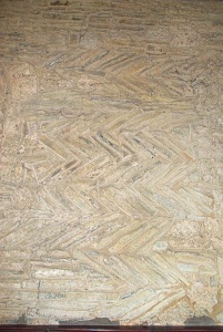 Saxon herringbone stonework