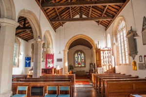 Looking up the nave