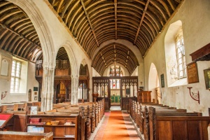 Looking up the nave