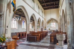 Looking up the nave