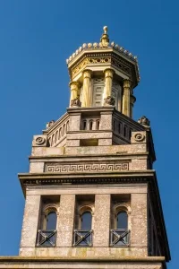 The gilded top of the Tower